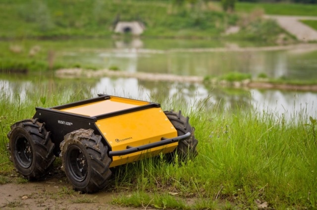 Husky Unmanned Ground Vehicle (UGV) by Clearpath Robotics.