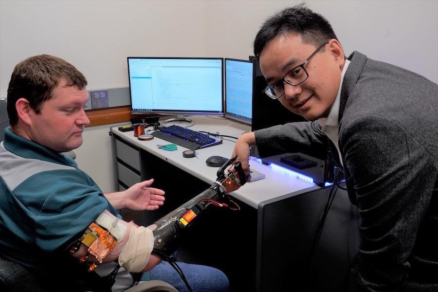 AI-Based Technology Enables Amputees to Move a Robotic Arm with Their Brain.