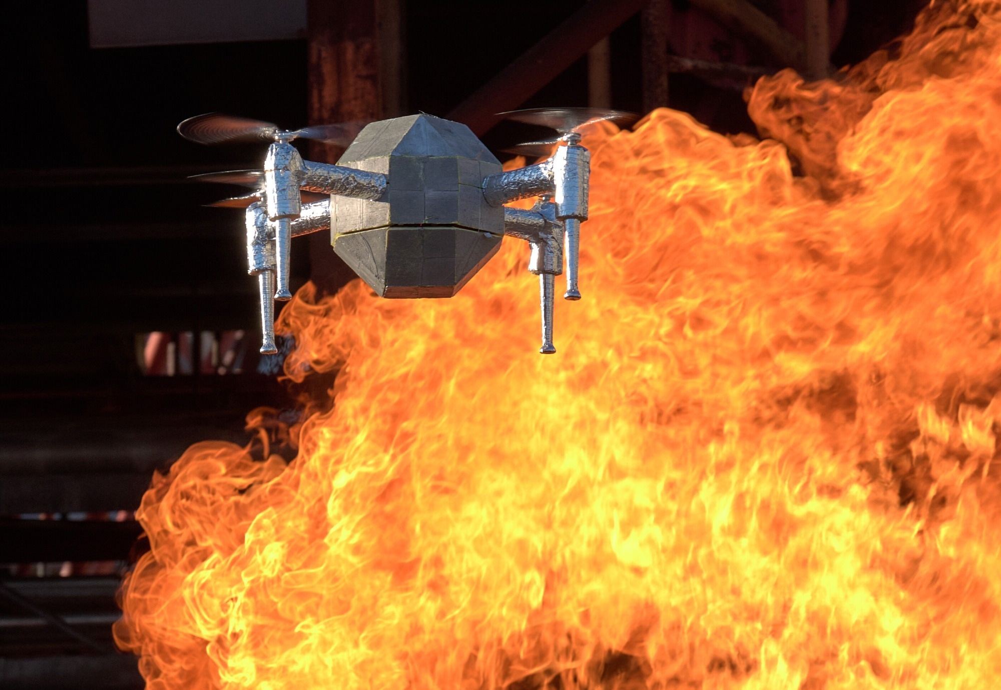 New Drone Designed to Enter Burning Buildings