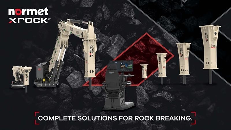 Normet Enters into a New Market by Launching Normet Xrock®, a Line of Hydraulic Breakers, Pedestal Breaker Booms, and Boom Automation System Xrock® Automation