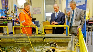 Science Minister Views Alliance of Strengths in Robotics and Autonomous Systems at Heriot-Watt