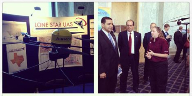 Texas A&M Student Represents Small UAV Research at Congressional Unmanned Systems Caucus Fair