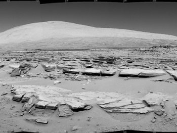 NASA's Curiosity Mars Rover Provides Close-up Look at Striated Ground
