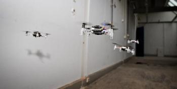 Swarm of Miniature Drones Successful in Exploring Unfamiliar Settings